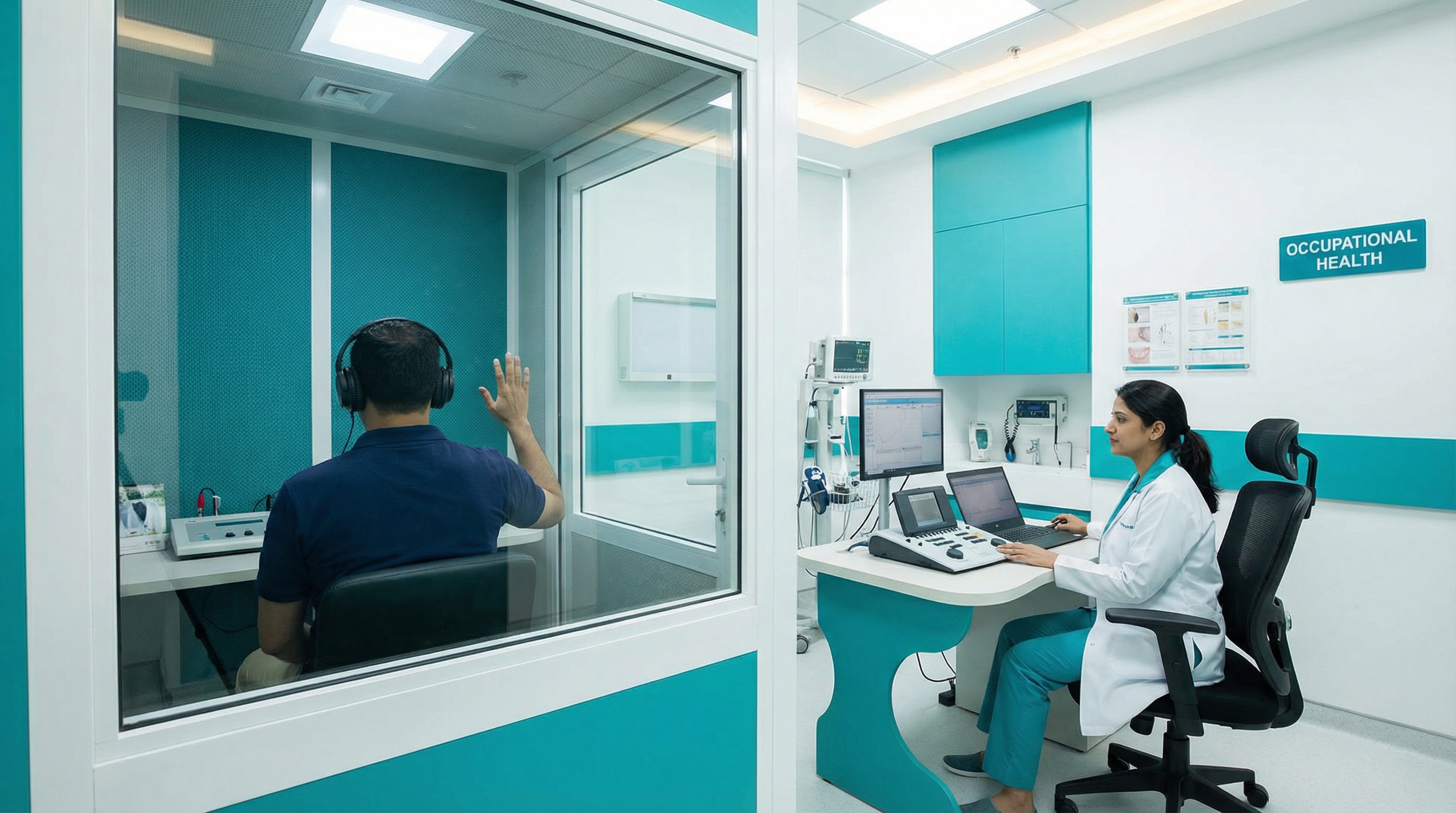 Exame de audiometria ocupacional em Goiânia